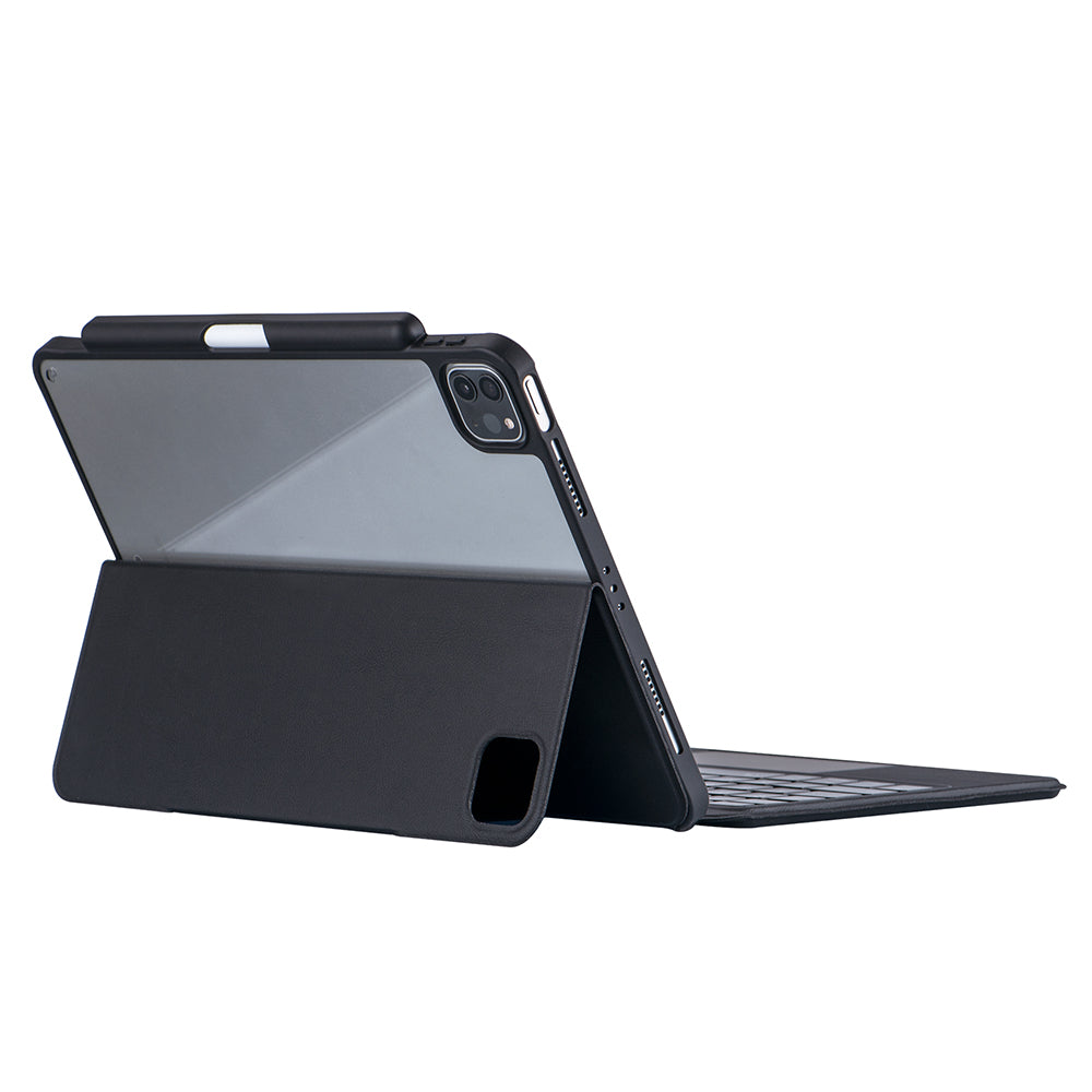 For iPad Air (2022)(2020) / iPad Pro 11 (2023)(2022)(2021)(2020)(2018) Bluetooth Keyboard Tablet Stand Leather Case - Black For iPad Air (2022)(2020) / iPad Pro 11 (2023)(2022)(2021)(2020)(2018) Bluetooth Keyboard Tablet Stand Leather Case - Black